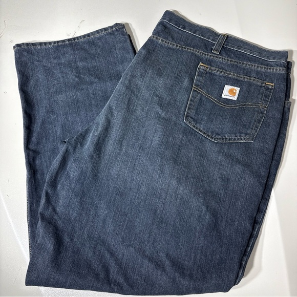 Carhartt Other - Carhartt Mens Blue Jeans 50x32, Work, Social Western Wear, Dark Wash